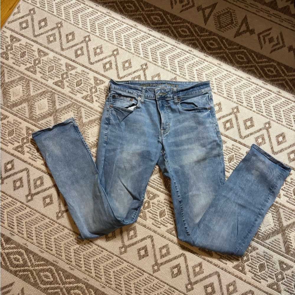 American Eagle Outfitters Light Blue Denim Pants (32x34)